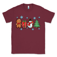 Burgundy christmas gingerbread cookies Classic Tee - Zillion Design Studio