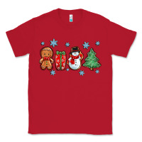 Red christmas gingerbread cookies Classic Tee - Zillion Design Studio