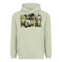 Matcha veteran coffee cups Heavyweight Hoodie - Zillion Design Studio