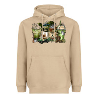 Mushroom veteran coffee cups Heavyweight Hoodie - Zillion Design Studio