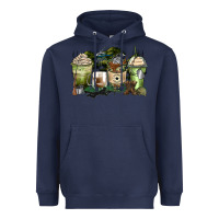 Navy veteran coffee cups Heavyweight Hoodie - Zillion Design Studio