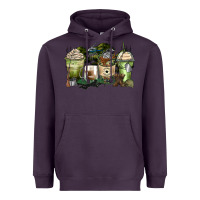Plum veteran coffee cups Heavyweight Hoodie - Zillion Design Studio