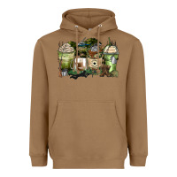 Toasted Coconut veteran coffee cups Heavyweight Hoodie - Zillion Design Studio