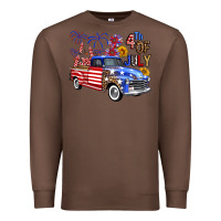 Chestnut western truck fourth of july america Premium Sweatshirt - FaDigitalArtStudio