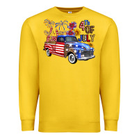 Lemon western truck fourth of july america Premium Sweatshirt - FaDigitalArtStudio