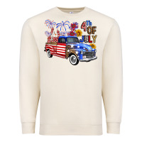 Sandshell western truck fourth of july america Premium Sweatshirt - FaDigitalArtStudio