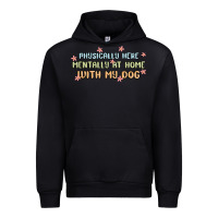 Black physically here mentally at home with my dog Urban Hoodie - MaliasSmallBusiness