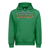 Emerald physically here mentally at home with my dog Urban Hoodie - MaliasSmallBusiness