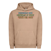 Pigment Burro physically here mentally at home with my dog Urban Hoodie - MaliasSmallBusiness