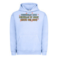 Pigment Grape Ice physically here mentally at home with my dog Urban Hoodie - MaliasSmallBusiness