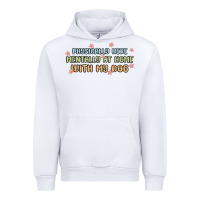 White physically here mentally at home with my dog Urban Hoodie - MaliasSmallBusiness