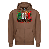 Chestnut papa mexico Zipper Hoodie - Zillion Design Studio