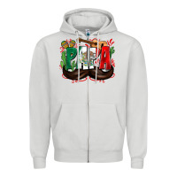 Dove Grey papa mexico Zipper Hoodie - Zillion Design Studio
