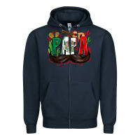 Navy papa mexico Zipper Hoodie - Zillion Design Studio