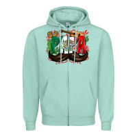 Seafoam papa mexico Zipper Hoodie - Zillion Design Studio