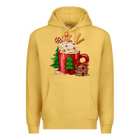 Antique Gold Christmas coffee Premium Hoodie - Jasminsmagicworld