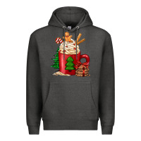 Charcoal Heather Christmas coffee Premium Hoodie - Jasminsmagicworld