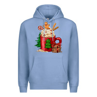 Colony Blue Christmas coffee Premium Hoodie - Jasminsmagicworld