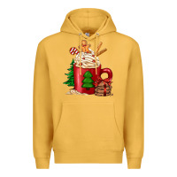 Mustard Christmas coffee Premium Hoodie - Jasminsmagicworld