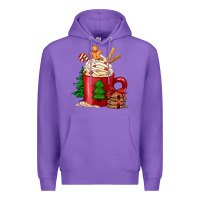 Purple Christmas coffee Premium Hoodie - Jasminsmagicworld