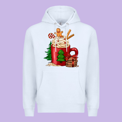 Christmas Coffee Premium Hoodie Designed By Jasminsmagicworld