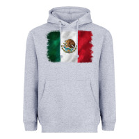 Heather Grey mexican flag Heavyweight Hoodie - CTS Tumbler Store