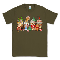 Army Green christmas gingerbread coffee cups Classic Tee - Zillion Design Studio