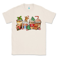 Natural christmas gingerbread coffee cups Classic Tee - Zillion Design Studio