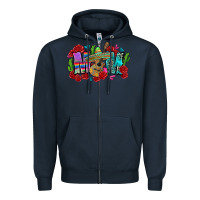 Navy mom mexico Zipper Hoodie - Zillion Design Studio