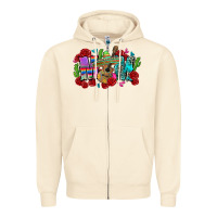 Sandshell mom mexico Zipper Hoodie - Zillion Design Studio