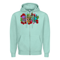 Seafoam mom mexico Zipper Hoodie - Zillion Design Studio