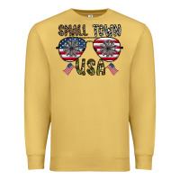 Antique Gold small town usa Premium Sweatshirt - CowhideDigitalArt