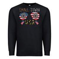 Black small town usa Premium Sweatshirt - CowhideDigitalArt