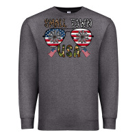 Charcoal Heather small town usa Premium Sweatshirt - CowhideDigitalArt
