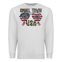 Dove Grey small town usa Premium Sweatshirt - CowhideDigitalArt