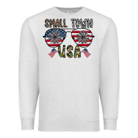 Oatmeal Heather small town usa Premium Sweatshirt - CowhideDigitalArt