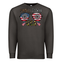 Smoke small town usa Premium Sweatshirt - CowhideDigitalArt