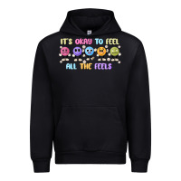 Black it's okay to feel all the feels Urban Hoodie - MaliasSmallBusiness