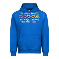 Cobalt it's okay to feel all the feels Urban Hoodie - MaliasSmallBusiness