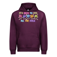 Mauve Wine it's okay to feel all the feels Urban Hoodie - MaliasSmallBusiness