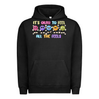Pigment Black it's okay to feel all the feels Urban Hoodie - MaliasSmallBusiness