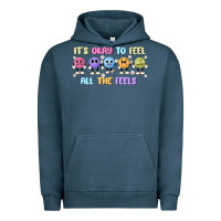 Pigment Midnight Navy it's okay to feel all the feels Urban Hoodie - MaliasSmallBusiness