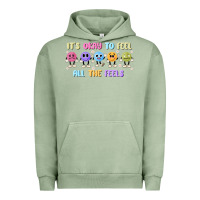 Pigment Oil Green it's okay to feel all the feels Urban Hoodie - MaliasSmallBusiness