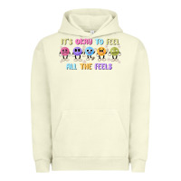 Pigment Pistachio it's okay to feel all the feels Urban Hoodie - MaliasSmallBusiness