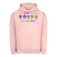 Pigment Salmon it's okay to feel all the feels Urban Hoodie - MaliasSmallBusiness