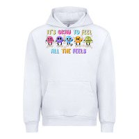 White it's okay to feel all the feels Urban Hoodie - MaliasSmallBusiness