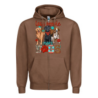 Chestnut less people more dogs Zipper Hoodie - texasbilliewilder