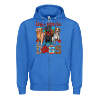 True Royal less people more dogs Zipper Hoodie - texasbilliewilder