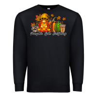 Black Pumpkin Spice Everything Premium Sweatshirt - RacoonDesign