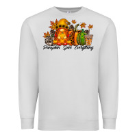 Dove Grey Pumpkin Spice Everything Premium Sweatshirt - RacoonDesign